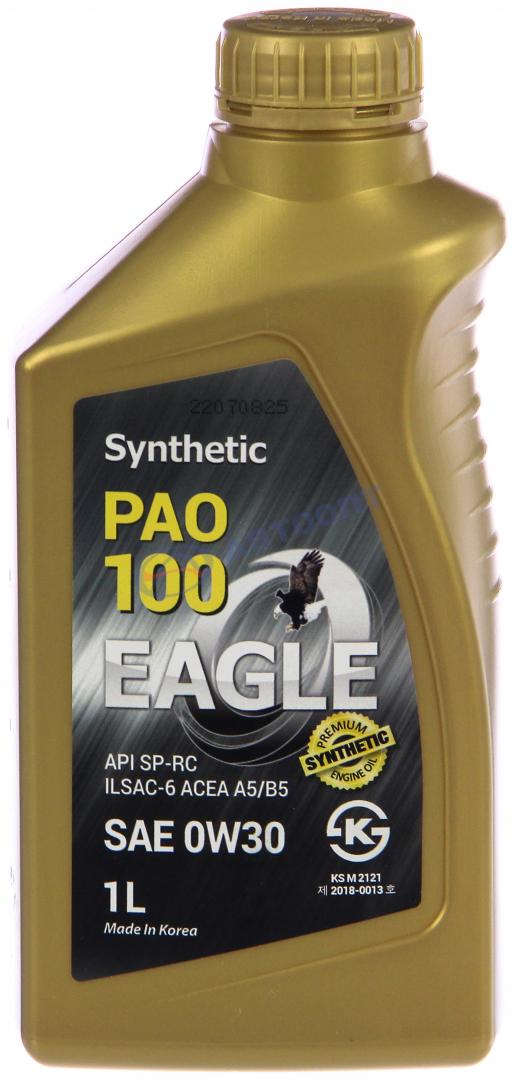 Масло моторное Eagle PAO 100 0W30 [SPGF-6] синтетическое 1л