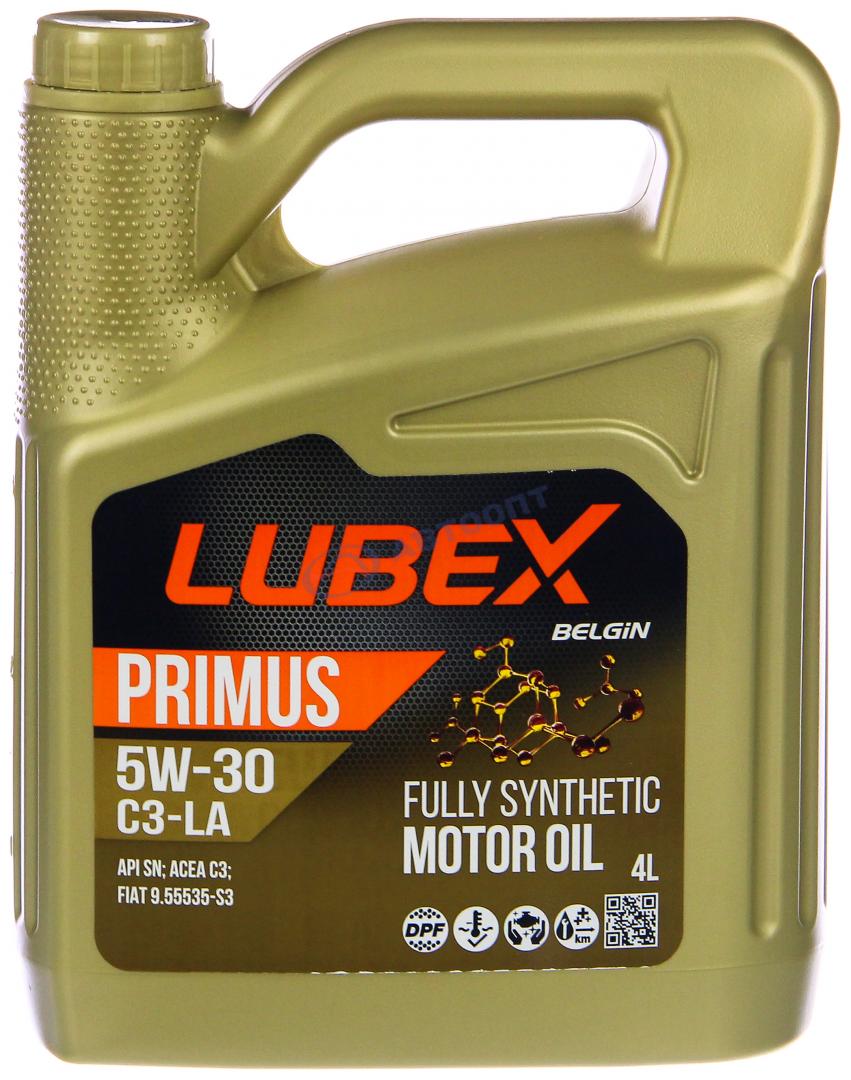 Масло моторное Lubex Primus C3-LA 5W30 [SNCF] синтетическое 4л