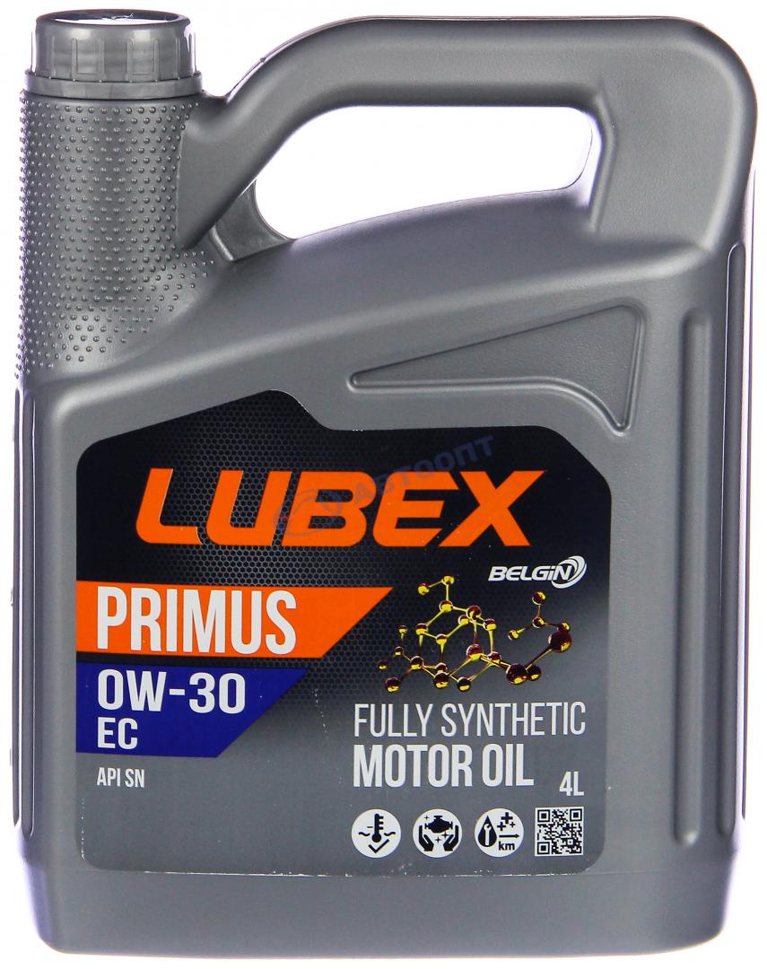 Масло моторное Lubex Primus EC 0W30 [SNCF] синтетическое 4л
