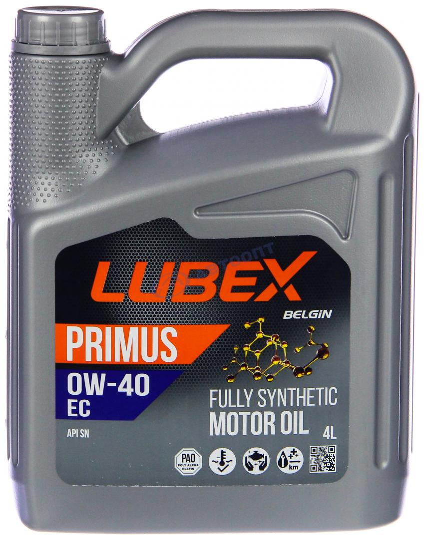 Масло моторное Lubex Primus EC 0W40 [SNCF] синтетическое 4л