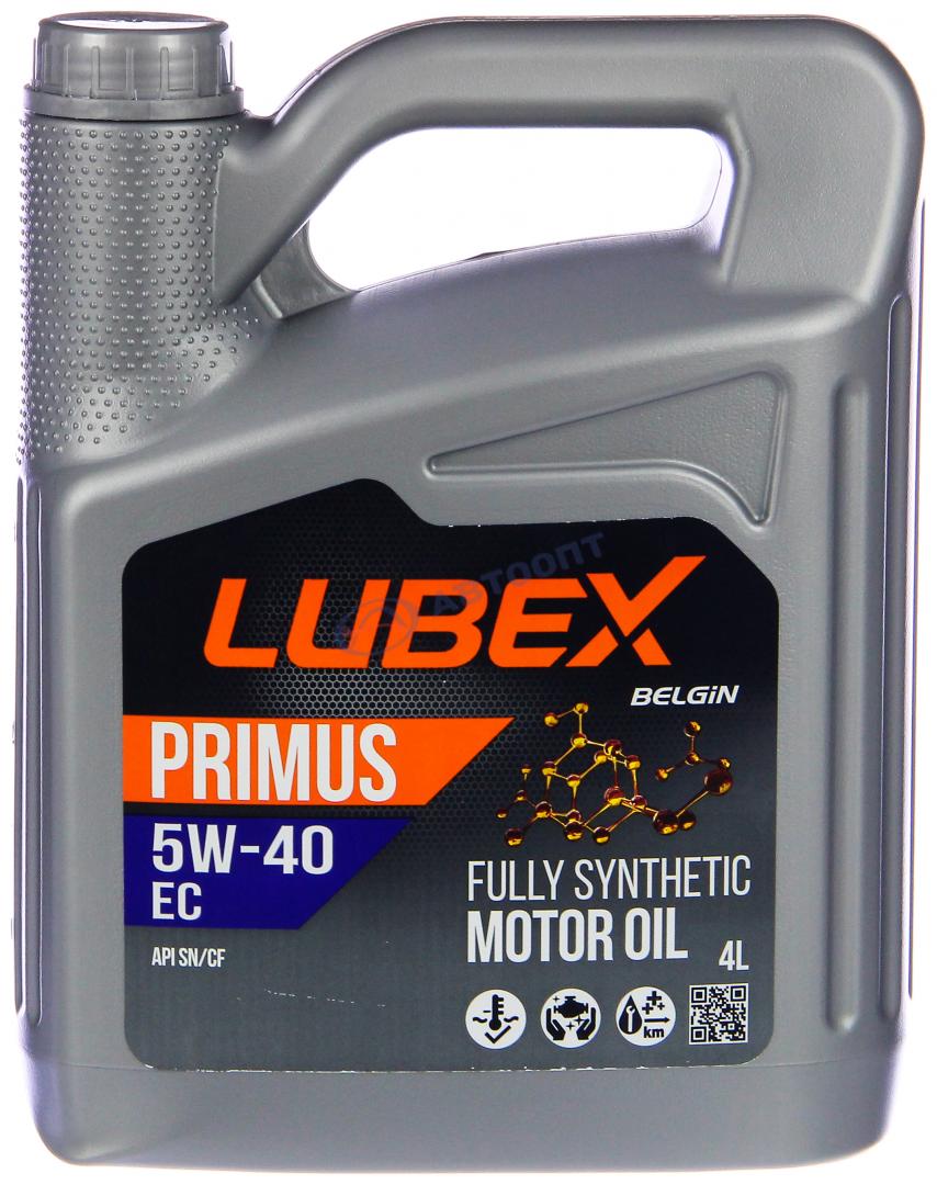 Масло моторное Lubex Primus EC 5W40 [SNCF] синтетическое 4л
