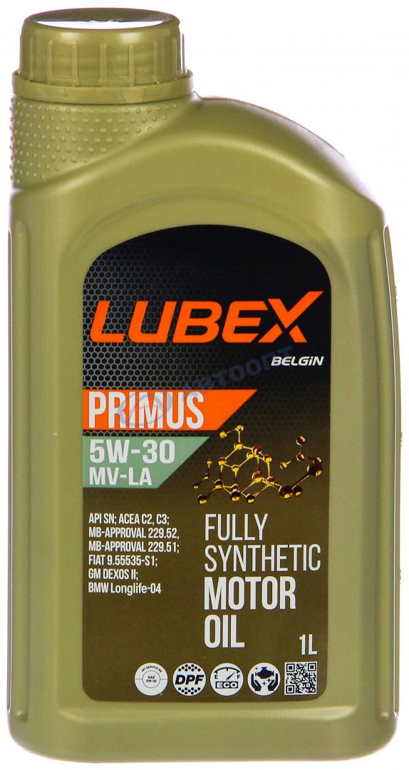 Масло моторное Lubex Primus MV-LA 5W30 [SNCF] синтетическое 1л