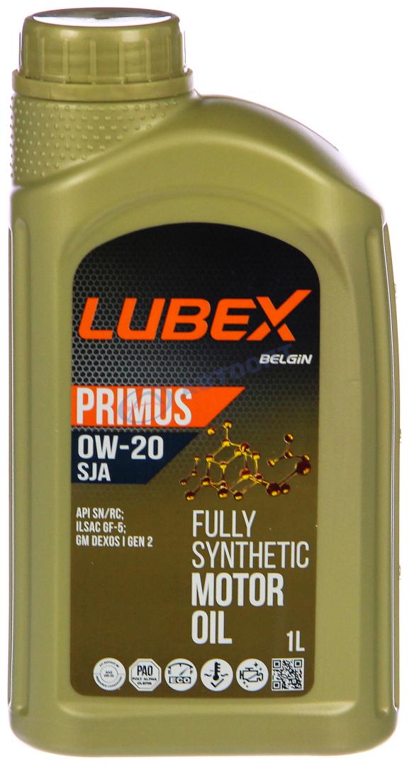 Масло моторное Lubex Primus SJA 0W20 [SNRCGF-5] синтетическое 1л