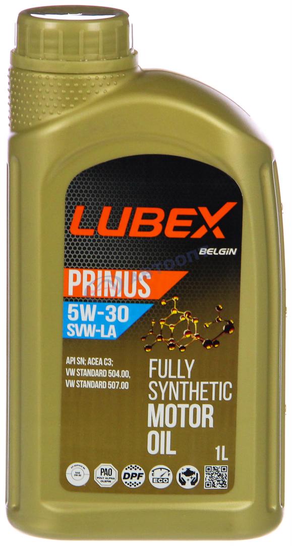 Масло моторное Lubex Primus SVW-LA 5W30 [SN] синтетическое 1л