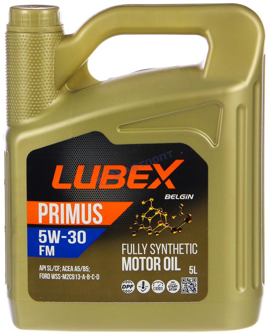 Масло моторное Lubex Primus FM 5W30 [SLCF] синтетическое 5л