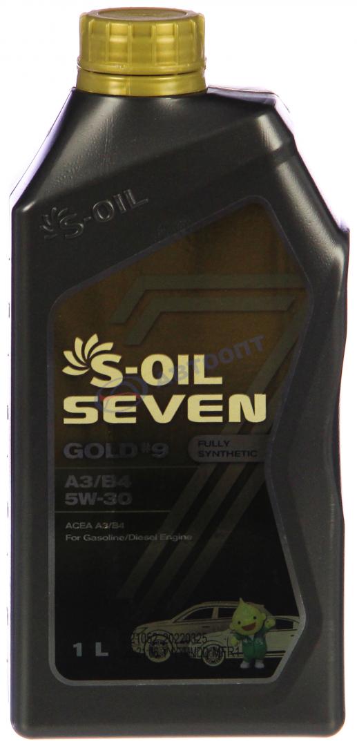 Масло моторное S-OIL 7 Gold 5W30 [SL] синтетическое 1л