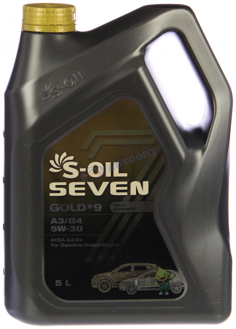 Масло моторное S-OIL 7 Gold 5W30 [SLCF] синтетическое 5л