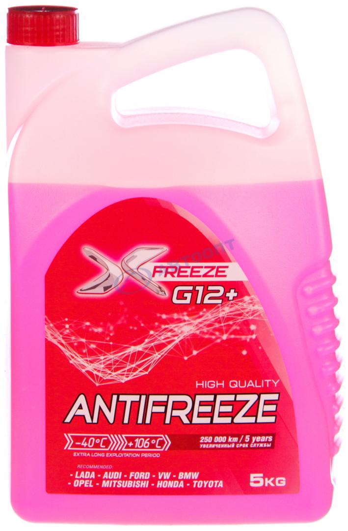 Антифриз X-Freeze (красный) G12+ 5кг