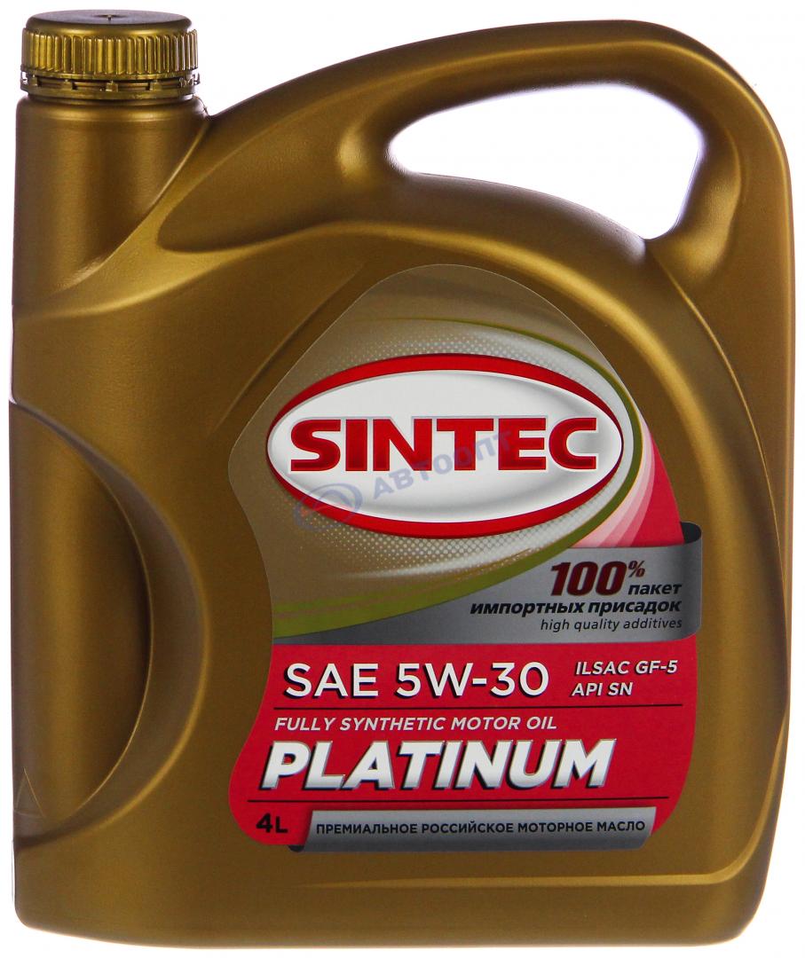 Масло моторное Sintec Platinum 5W30 [SNCFGF-5] синтетическое 4л
