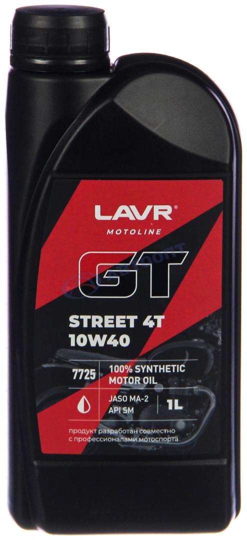 Масло моторное LAVR MOTO GT STREET 4T, 1 л (Ln7725)