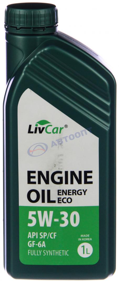 Масло моторное Livcar 5W30 [SPCFGF-6A] синтетическое 1л (пластиковая канистра)