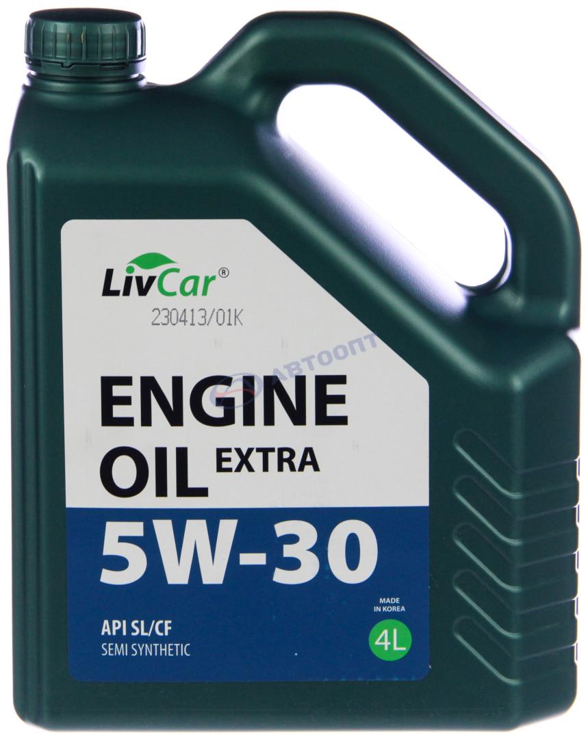 Масло моторное LIVCAR ENGINE OIL EXTRA 5W30 API SLCF (4л)