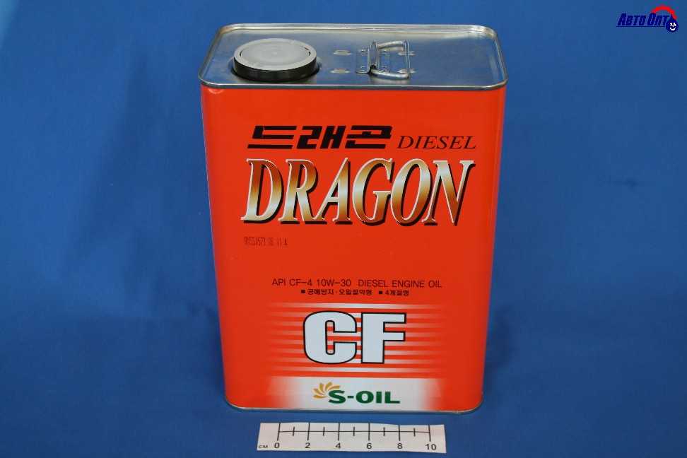 Масло моторное Dragon Diesel 10W30 [SGCF-4] полусинтетическое 4л (металлическая канистра)