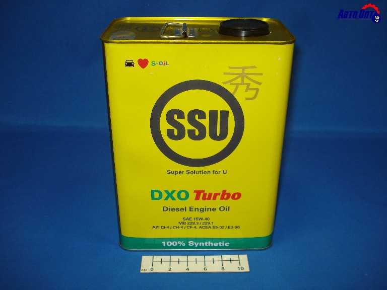 Масло моторное Dragon SSU DXO Turbo 15W40 [Cl-4CI-4] синтетическое 4л (металлическая канистра)