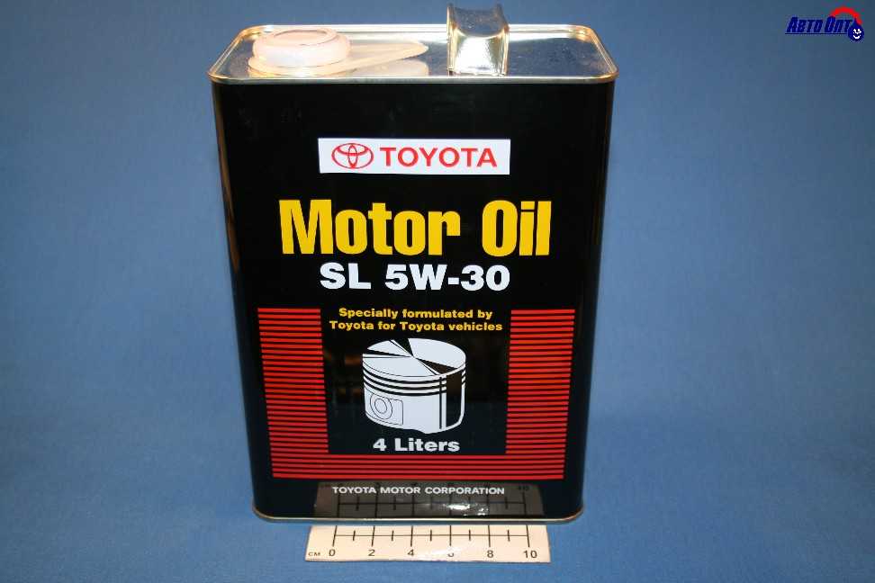 Масло моторное Toyota Motor Oil 5W30 [SL] полусинтетическое 4л (металлическая канистра)