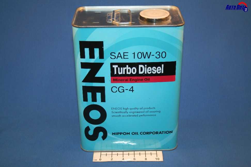 Масло моторное Eneos Turbo Diesel 10W30 [CG-4CG-4] минеральное 4л (металлическая канистра)