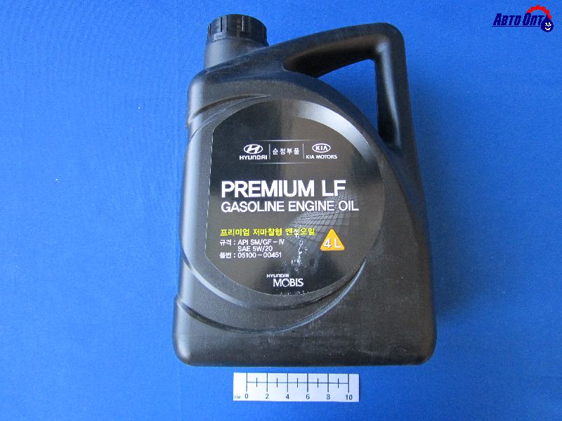 Масло моторное Hyundai,Kia Premium LF 5W20 [SMCF-4] полусинтетическое 4л