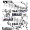 Сайлентблок N.350Z,Fuga,Fairlady,Cima,G37,G35,Skyline,Stagea `01- Infiniti EX35,G35,M35,Q50-70,QX50-70 `02-  рычага Front Up NAB-065 "FEBEST" (Германия)