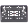 Рамка номера заднего 290*170мм, с защелкой СЕРАЯ (115/5-с) (г.Новосибирск)
