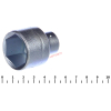 Головка  6-ти гранная 1/2" № 30 цинк ГОСТ "НИЗ"  (г.Новосибирск)