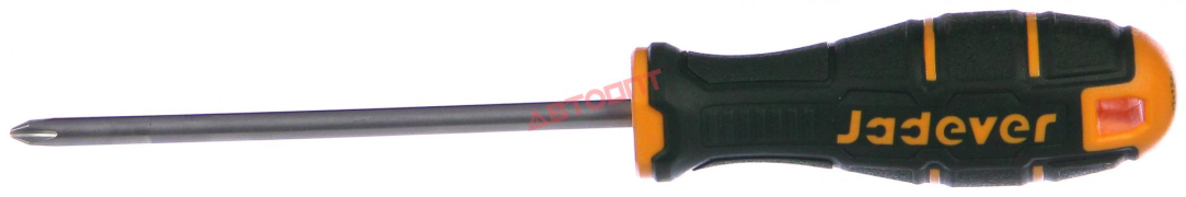 Отвертка крестовая 125мм ( + ) PH2, S2 (JDSDB225) "JADEVER"