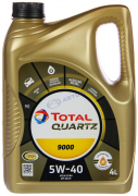 Масло моторное Total Quartz 9000 5W40 [SL/CF] синтетическое 4л