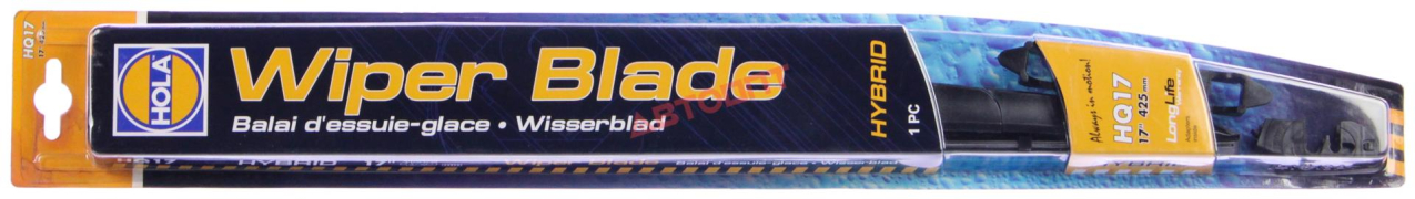Щетка стеклоочистителя гибридная HOLA 430мм-17" 8 адаптеров (HQ17)