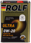ROLF ULTRA 0W20  (синт) C5 SN plus (322940) 4л (РОССИЯ)