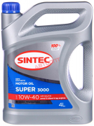 Масло моторное Sintec Super 3000  10W40 [SG/CD] полусинтетическое 4л