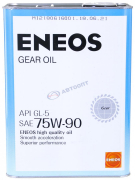 Масло трансмиссионное Eneos Gear Oil 75W90 [GL-5] синтетическое 4л