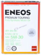 Масло моторное Eneos Premium Touring 5W30 [SN/GF-5] синтетическое 4л (металлическая канистра)
