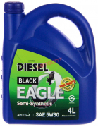 Масло моторное Eagle Black Diesel  5W30 [CG-4] полусинтетическое 4л