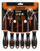 Отвертки (набор   8 предметов) SL 4шт+ PH 4шт,  CR-V (JDSS1408) "JADEVER"