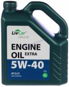Масло моторное Livcar Engine Oil Extra  5W40 [SL/CF] полусинтетическое 4л (пластиковая канистра)