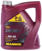 Масло моторное Mannol Energy SL  5W30 [SL] синтетическое 4л (акция)