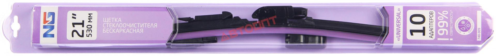 Щетка стеклоочистителя New Galaxy  [530мм/21"] бескаркасная всесезонная со спойлером (748-009)