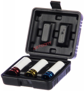 Набор головок УДАРНЫХ для ЛИТЫХ колесных дисков, из 3шт в пластик. кожухе (17, 19, 21мм), 1/2"  в футляре (736-246) "ЕРМАК"  (Китай)