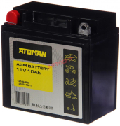 10 Ач ATOMAN MOTO AGM MAGM-10N  п/п EN110 (137x77x138)