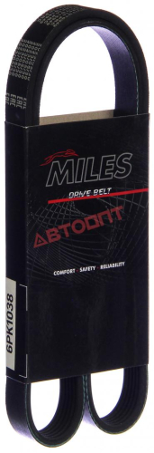 Ремень поликлиновой 6PK1038 "MILES" 