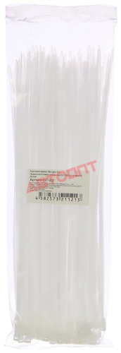 Хомут нейлоновый (белый) 4х250мм (100шт) "PF"