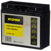 20 Ач ATOMAN MOTO AGM MAGM-20YT о/п EN270 (175x87x153)