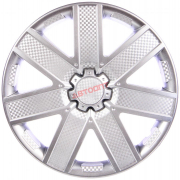Колпак колеса 13" "ГАЛАКСИ" серебро карбон, 2 шт (LW1303) "NOVA-PRO"
