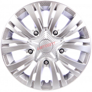 Колпак колеса 13" "ЛИОН" серебро карбон, 2 шт (LW1308) "NOVA-PRO"