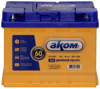Аккумулятор АКОМ EFB 60Ач [Европейский/Прямая полярность] 530A