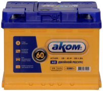 Аккумулятор АКОМ EFB 60Ач [Европейский/Обратная полярность] 530A