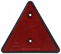 Катафот треугольный КРАСНЫЙ (с отверстиями под винты), сторона 160мм (DA-01936)