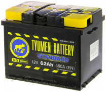 Аккумулятор Tyumen Battery Стандарт 62Ач [Европейский/Прямая полярность] 550A 