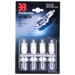 Свечи  А17ДВ-10  ВАЗ 2101-2107, 2108-21099, 2110-2112, 21213, Ока 1111; АЗЛК 2141; ИЖ 2126; ЗАЗ-Таврия 1102 зазор 0,7 блистер 4 шт "ЭЗ Стандарт"