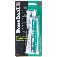 Герметик - клей силикон. для стекол, прозрачный (DD6705) 85 г "DoneDeal" (США)