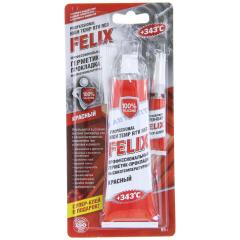 Герметик -  прокладка КРАСНЫЙ 85 г (+ супер-клей 3 гр в подарок) "FELIX" 
